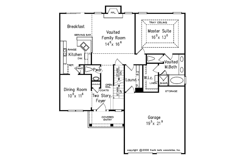 Home Plan - Floor Plan - Main Floor for Country House Plan #927-730 - 3 bed, 2.5 bath