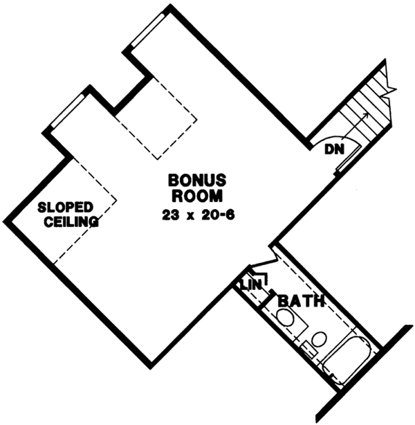 Home Plan - European Floor Plan - Upper Floor Plan #966-13