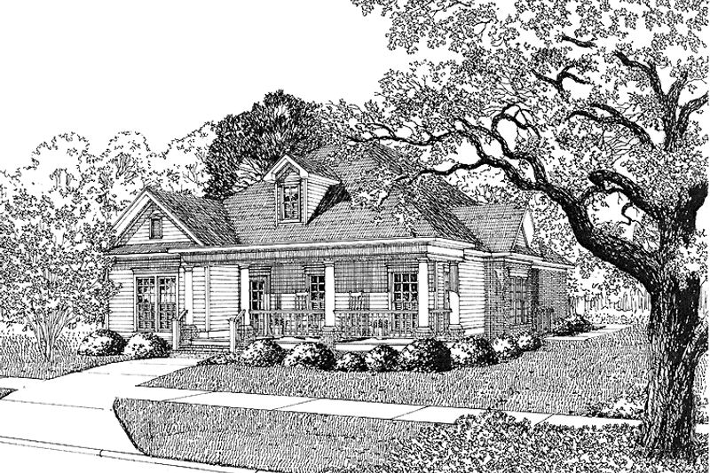 Home Plan - Country Exterior - Front Elevation Plan #17-2670