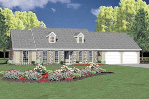 Architectural House Design - Colonial Exterior - Front Elevation Plan #36-562