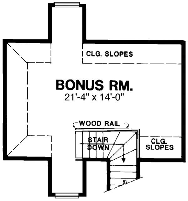 Architectural House Design - Traditional Floor Plan - Upper Floor Plan #40-458
