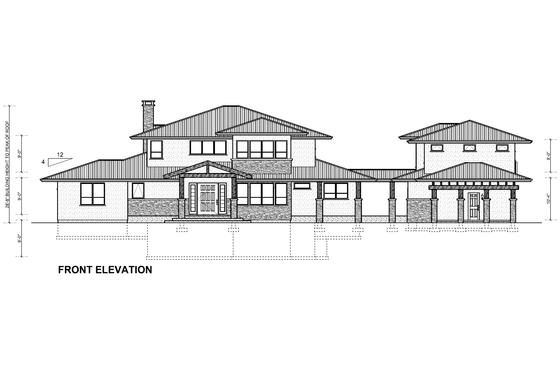 Exterior - Other Elevation for Contemporary House Plan #126-285 - 4 bed, 3 bath