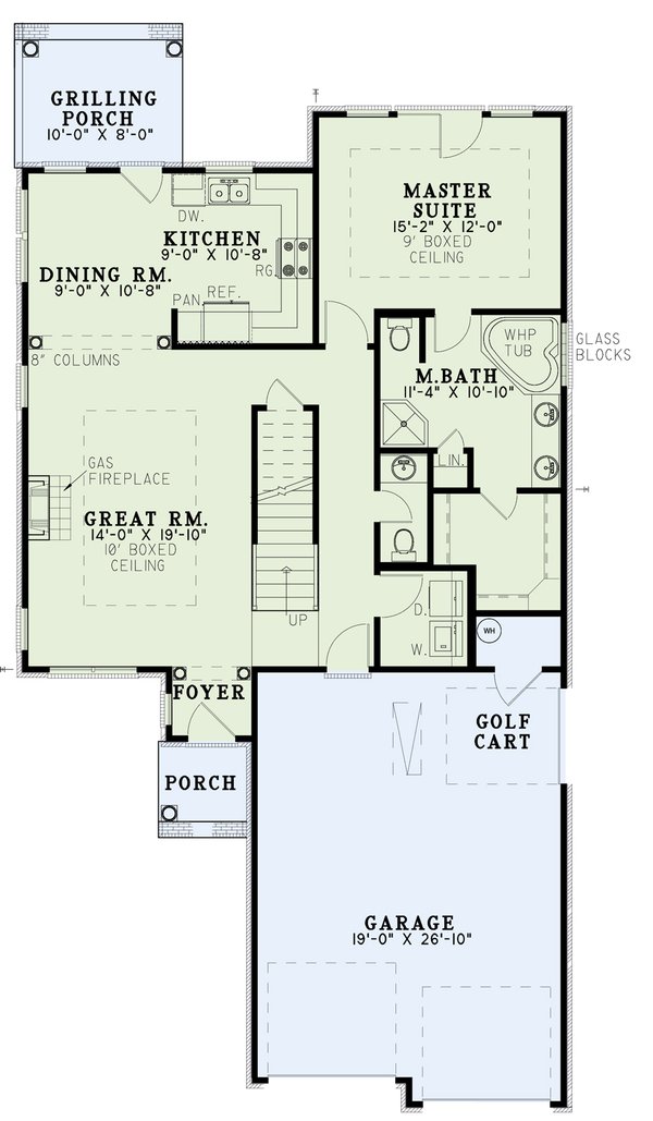 Dream House Plan - Traditional Floor Plan - Main Floor Plan #17-260