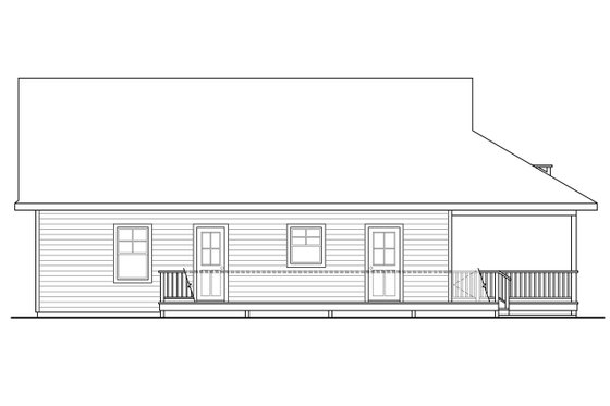 Exterior - Other Elevation for Cottage House Plan #124-916 - 2 bed, 2 bath