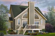 Contemporary Style House Plan - 1 Beds 1.5 Baths 1148 Sq/Ft Plan #23-755 