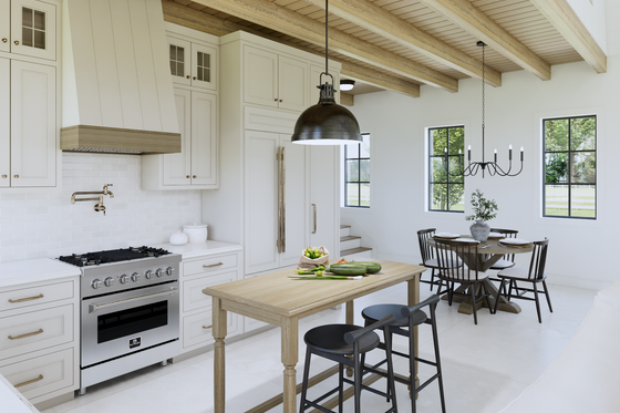 Interior - Kitchen 1 for Barndominium House Plan #1114-123 - 1 bed, 1 bath