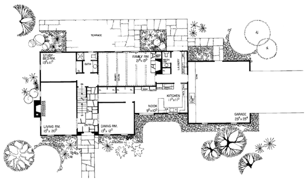 Home Plan - Colonial Floor Plan - Main Floor Plan #72-671