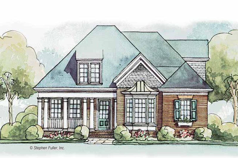 Architectural House Design - Country Exterior - Front Elevation Plan #429-384