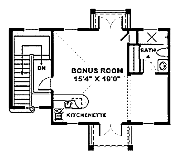 House Plan Design - Mediterranean Floor Plan - Upper Floor Plan #1017-33