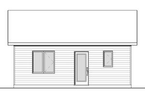 Exterior - Rear Elevation for Cabin House Plan #23-2684 - 2 bed, 1 bath