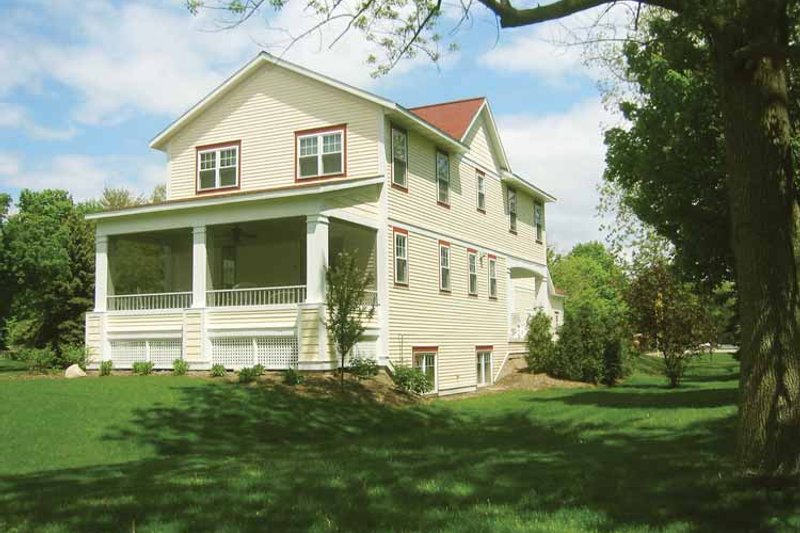 Home Plan - Exterior - Rear Elevation for Country House Plan #928-49 - 4 bed, 2.5 bath