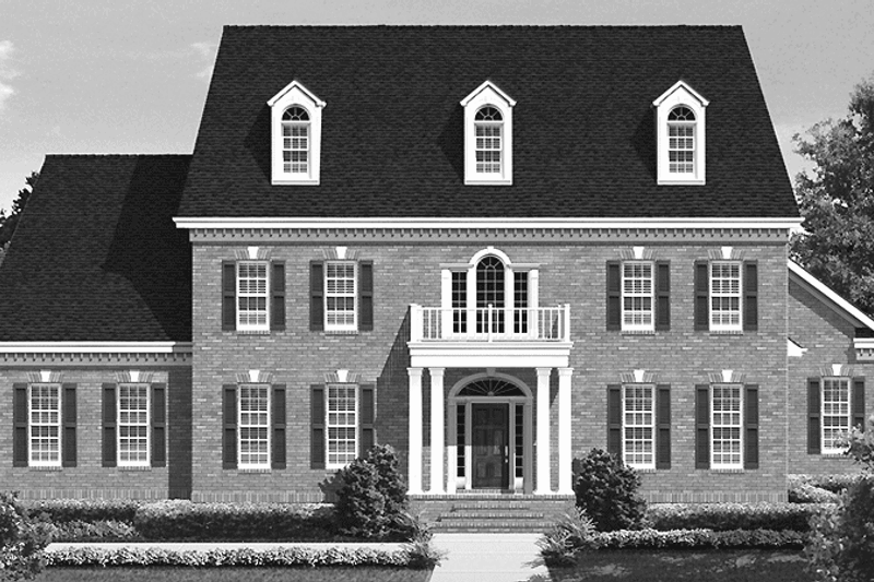 Home Plan - Colonial Exterior - Front Elevation Plan #306-134