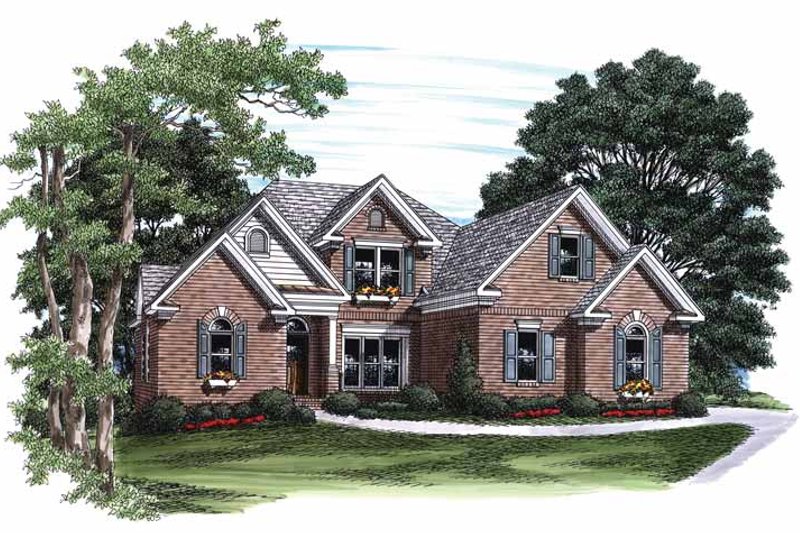 Dream House Plan - Traditional Exterior - Front Elevation Plan #927-777