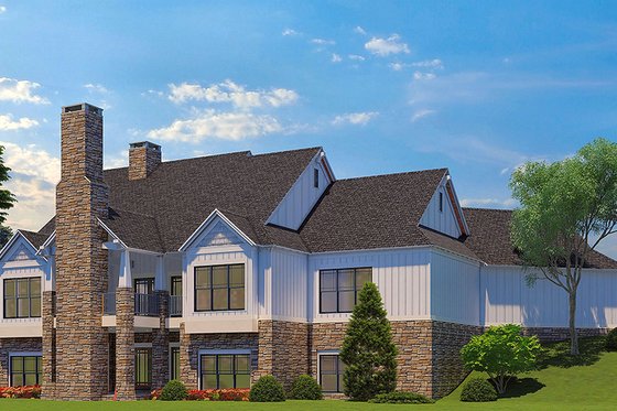 Exterior - Other Elevation 3 for Traditional House Plan #17-3430 - 5 bed, 5.5 bath