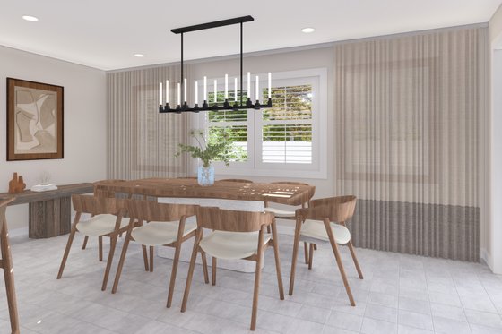 Interior - Dining Room for Ranch House Plan #1060-298 - 3 bed, 2 bath