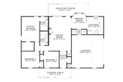Ranch Style House Plan - 3 Beds 2 Baths 1231 Sq/Ft Plan #17-2839 