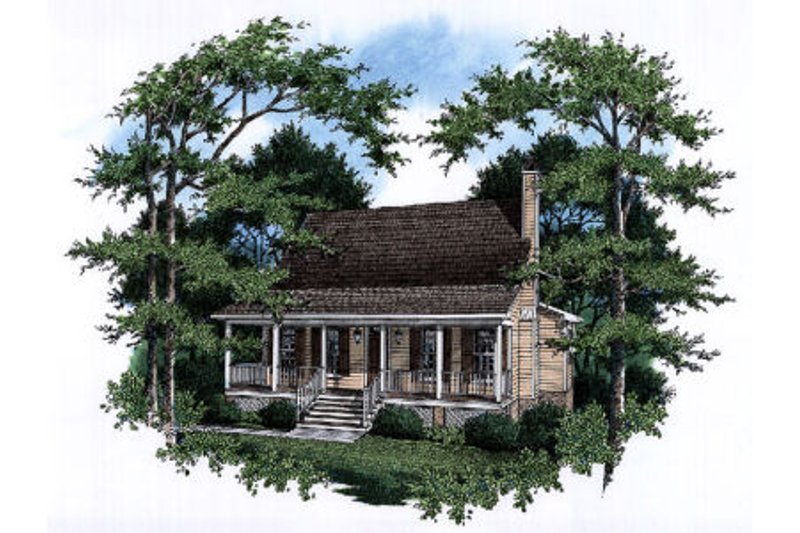 Home Plan - Country Exterior - Front Elevation Plan #41-171