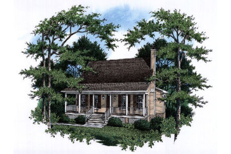 Dream House Plan - Country Exterior - Front Elevation Plan #41-171