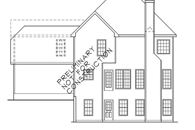 Home Plan - Exterior - Rear Elevation for Mediterranean House Plan #927-57 - 3 bed, 2.5 bath