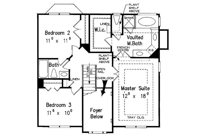 Home Plan - Floor Plan - Upper Floor for Country House Plan #927-331 - 4 bed, 3.5 bath