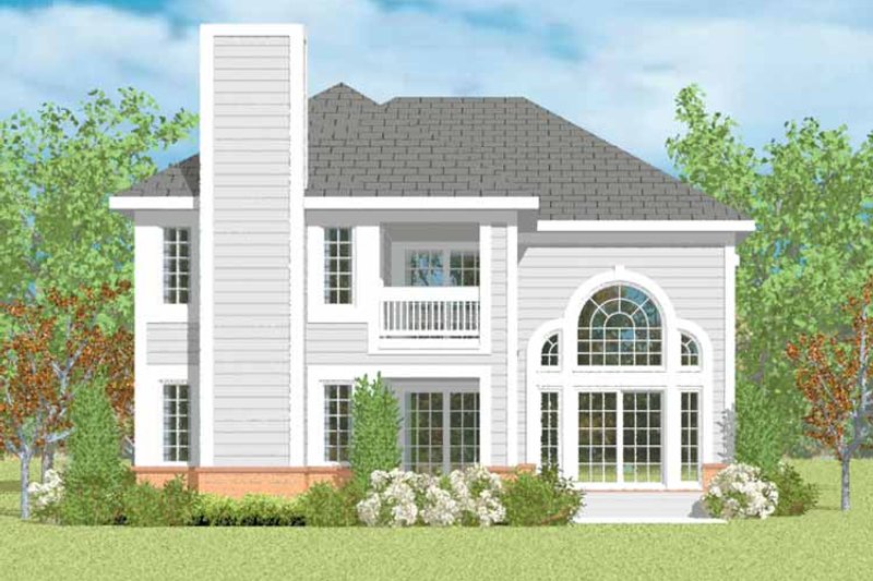 Architectural House Design - Traditional Exterior - Rear Elevation Plan #72-1094