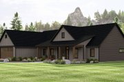 Ranch Style House Plan - 2 Beds 2.5 Baths 1981 Sq/Ft Plan #1064-339 