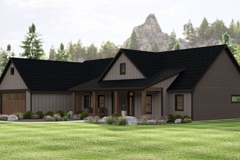 House Design - Exterior - Other Elevation for Ranch House Plan #1064-339 - 2 bed, 2.5 bath