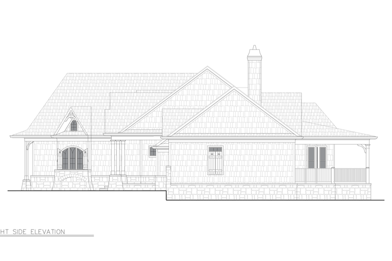 Dream House Plan - Exterior - Other Elevation 2 for Country House Plan #54-715 - 3 bed, 4 bath