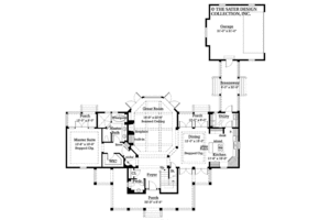 Floor Plan - Main Floor for Victorian House Plan #930-213 - 3 bed, 3.5 bath