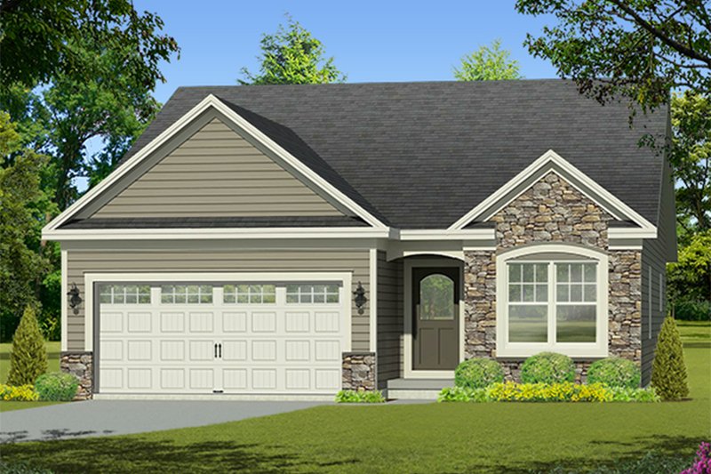 Dream House Plan - Ranch Exterior - Front Elevation Plan #1010-199