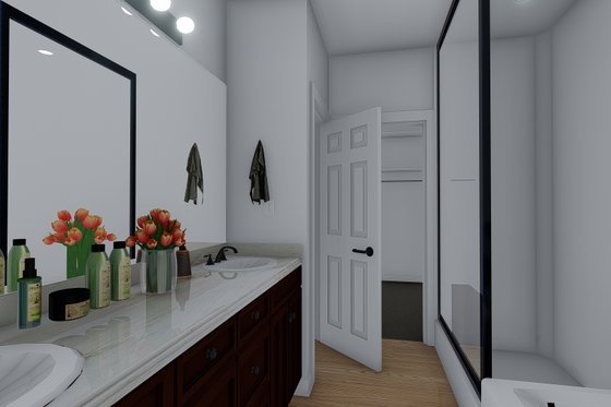 Interior - Master Bathroom for Craftsman House Plan #1060-50 - 4 bed, 3 bath