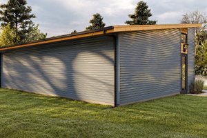 Exterior - Rear Elevation for Modern House Plan #455-45, 0 bath