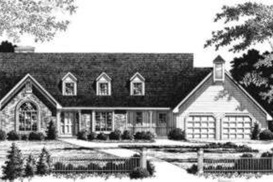 Exterior - Front Elevation for Traditional House Plan #328-108 - 3 bed, 3 bath
