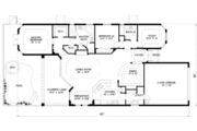 European Style House Plan - 2 Beds 2 Baths 2022 Sq/Ft Plan #27-280 