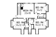 Colonial Style House Plan - 5 Beds 4 Baths 3509 Sq/Ft Plan #15-221 