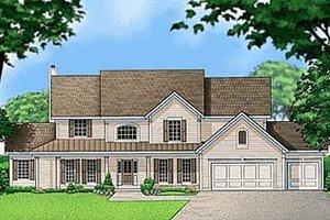 Country Exterior - Front Elevation Plan #67-563