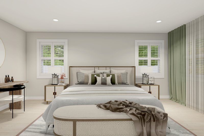 Home Plan - Interior - Master Bedroom for Ranch House Plan #1060-185 - 3 bed, 2 bath