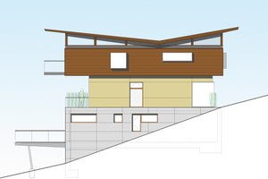 Modern Exterior - Front Elevation Plan #469-1