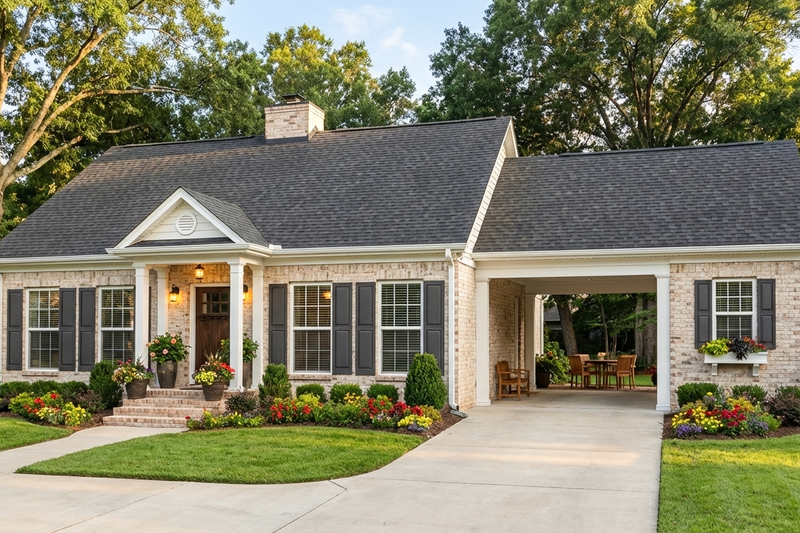 Home Plan - Exterior - Front Elevation 2 for Southern House Plan #406-9619 - 1 bed, 1 bath