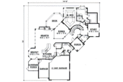 European Style House Plan - 3 Beds 3 Baths 3160 Sq/Ft Plan #67-704 