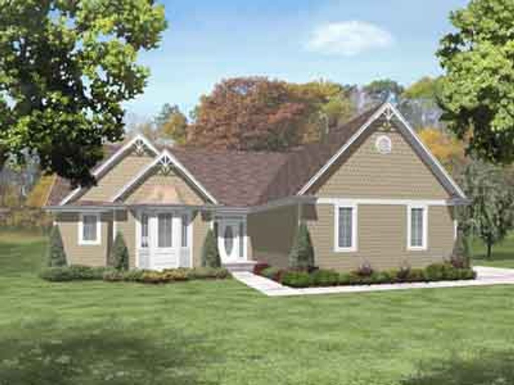 Traditional Style House Plan - 3 Beds 2 Baths 1954 Sq/Ft Plan #50-266