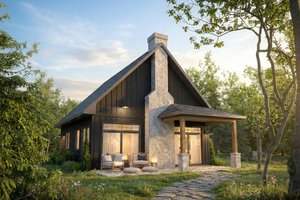 Home Plan - Exterior - Front Elevation for Cottage House Plan #23-2905 - 2 bed, 1 bath