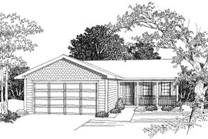 Ranch Exterior - Other Elevation Plan #70-1014