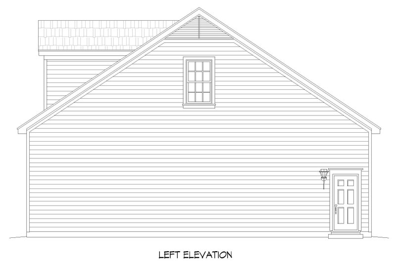 Home Plan - Exterior - Other Elevation for Traditional House Plan #932-486, 0.5 bath