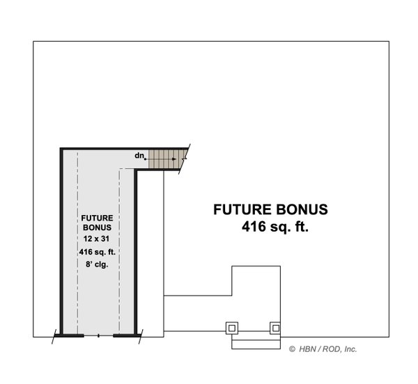 House Blueprint - Farmhouse Floor Plan - Upper Floor Plan #51-1245