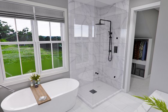 Interior - Master Bathroom 2 for Farmhouse House Plan #51-1277 - 4 bed, 4.5 bath