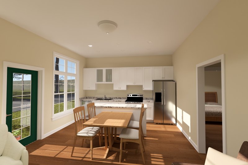 Architectural House Design - Interior - Kitchen for Cottage House Plan #513-2414 - 2 bed, 2 bath