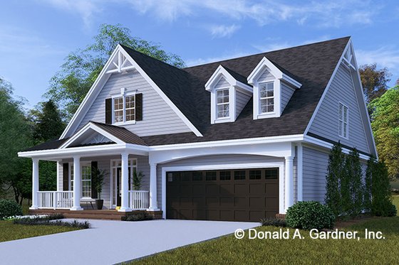 Exterior - Front Elevation 3 for Craftsman House Plan #929-814 - 3 bed, 2.5 bath