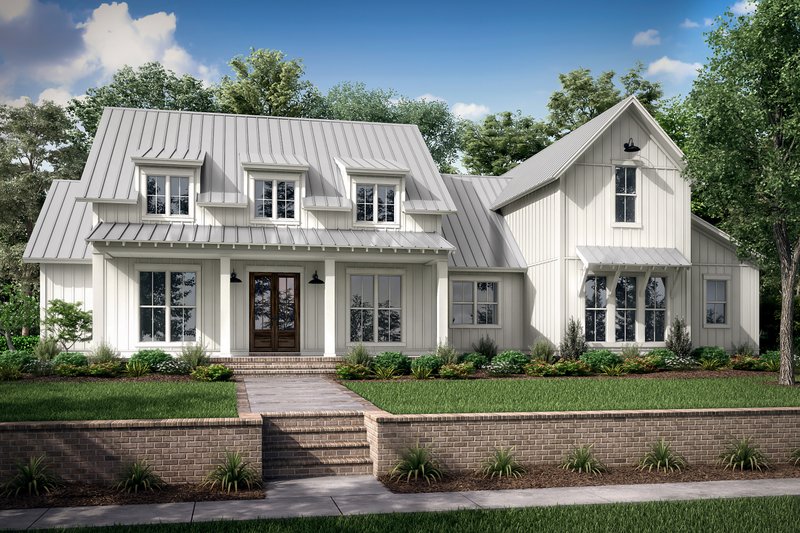 Architectural House Design - Farmhouse Exterior - Front Elevation Plan #430-251