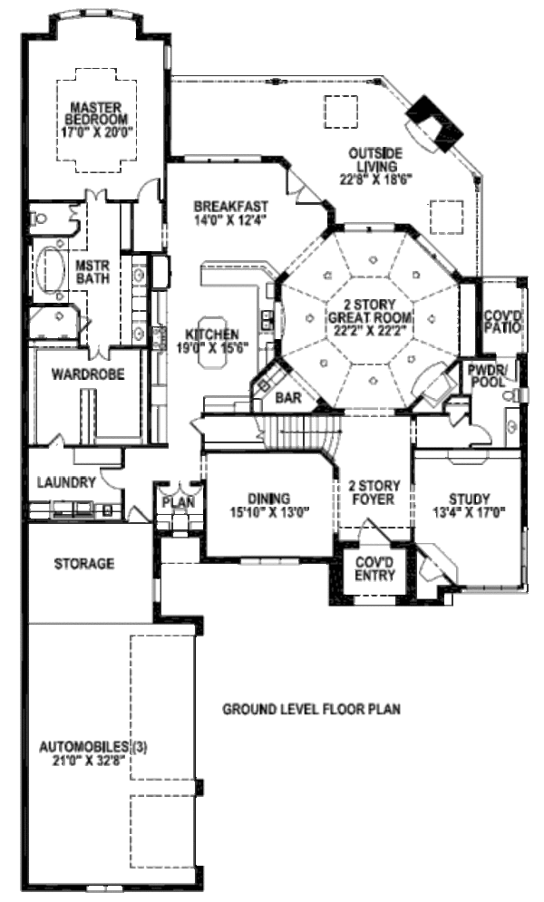 European Floor Plan - Main Floor Plan #141-231